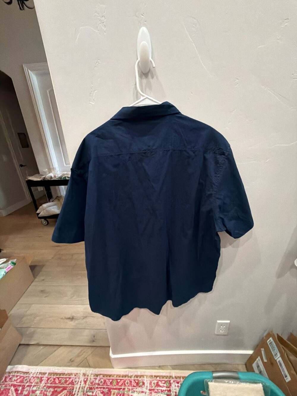 Six Lincoln New York Men's Short Sleeve Button-Up Work Shirt, Size 3X - Picture 3 of 3